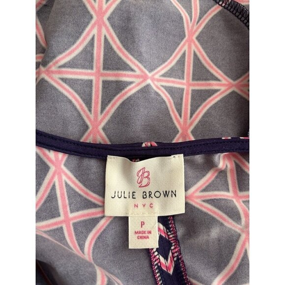 Julie Brown Women's Annabel Wrap Printed Surplice Romper Size P (XS) missing tie - Picture 5 of 12